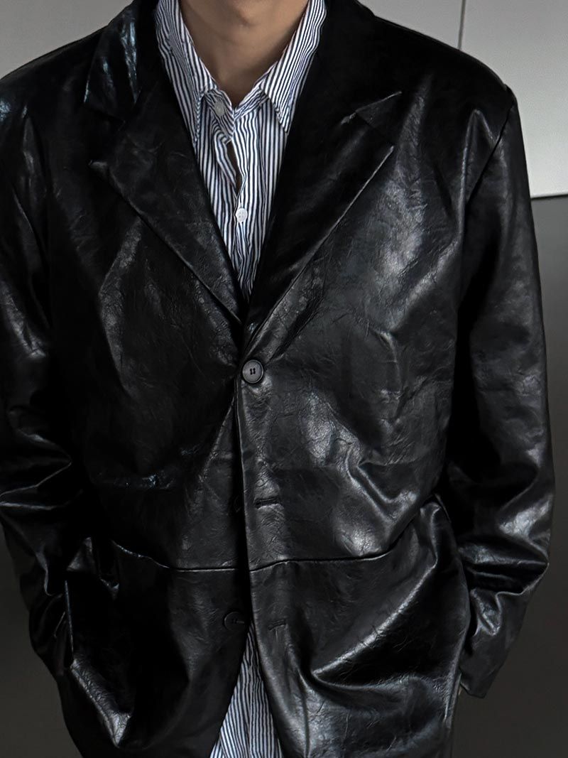 ASCLO Hunting Leather Blazer (2color)