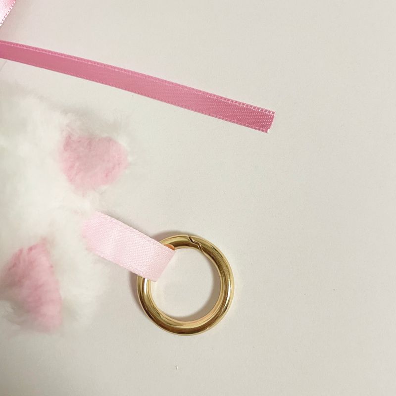 hopping village rabbit keyring