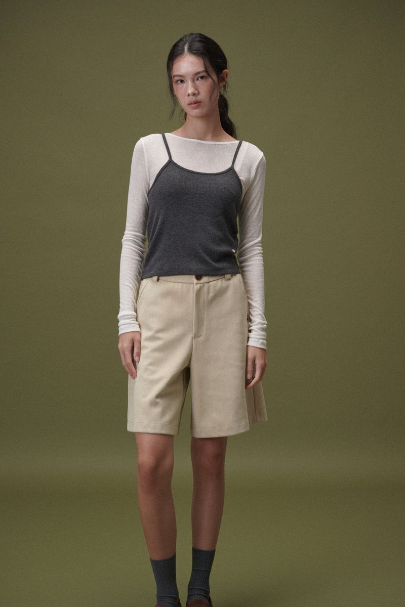 PLAT DU JOUR（プラドゥジュール）の「 Angora sleeveless (Grey)（Tops）」