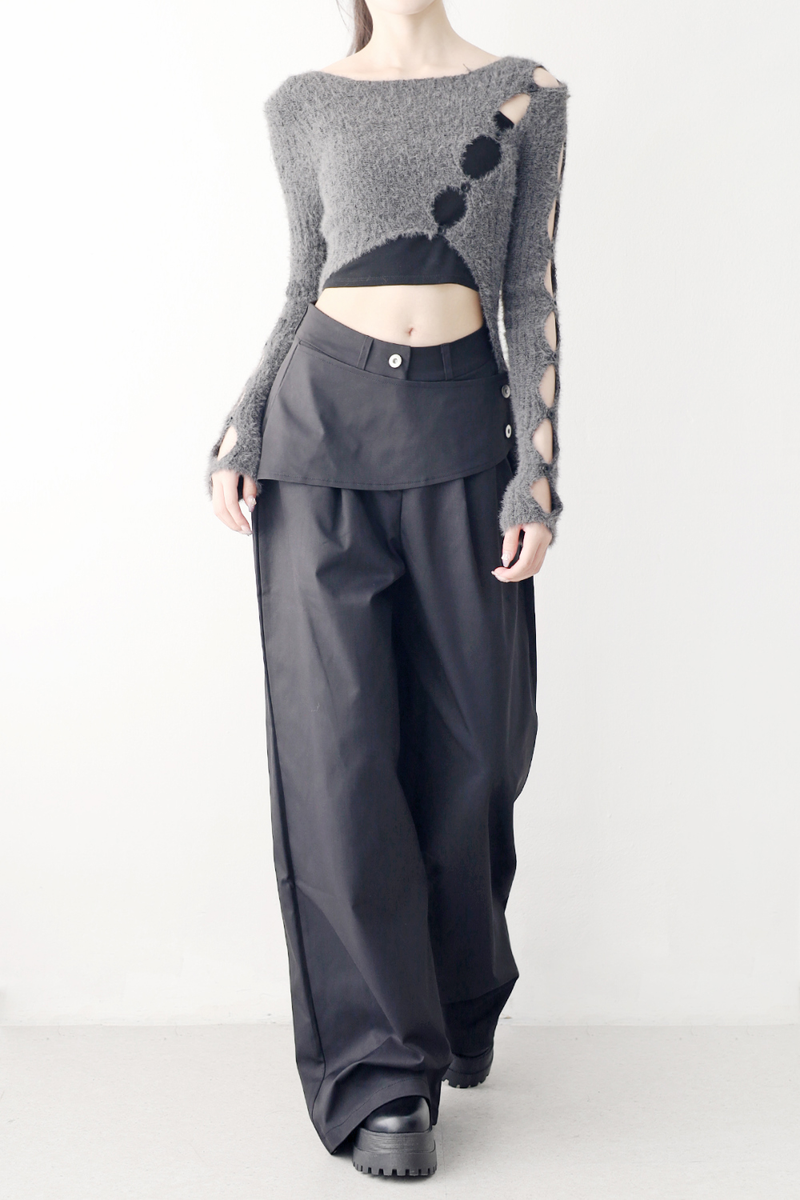 Smith's Unbalanced Slit Knit