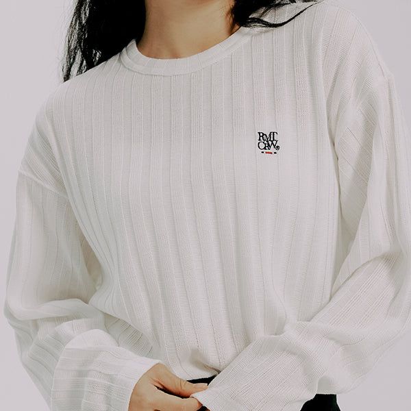 ROMANTIC CROWN（ロマンティッククラウン）の「WIDE KNIT CREWNECK（Tops）」
