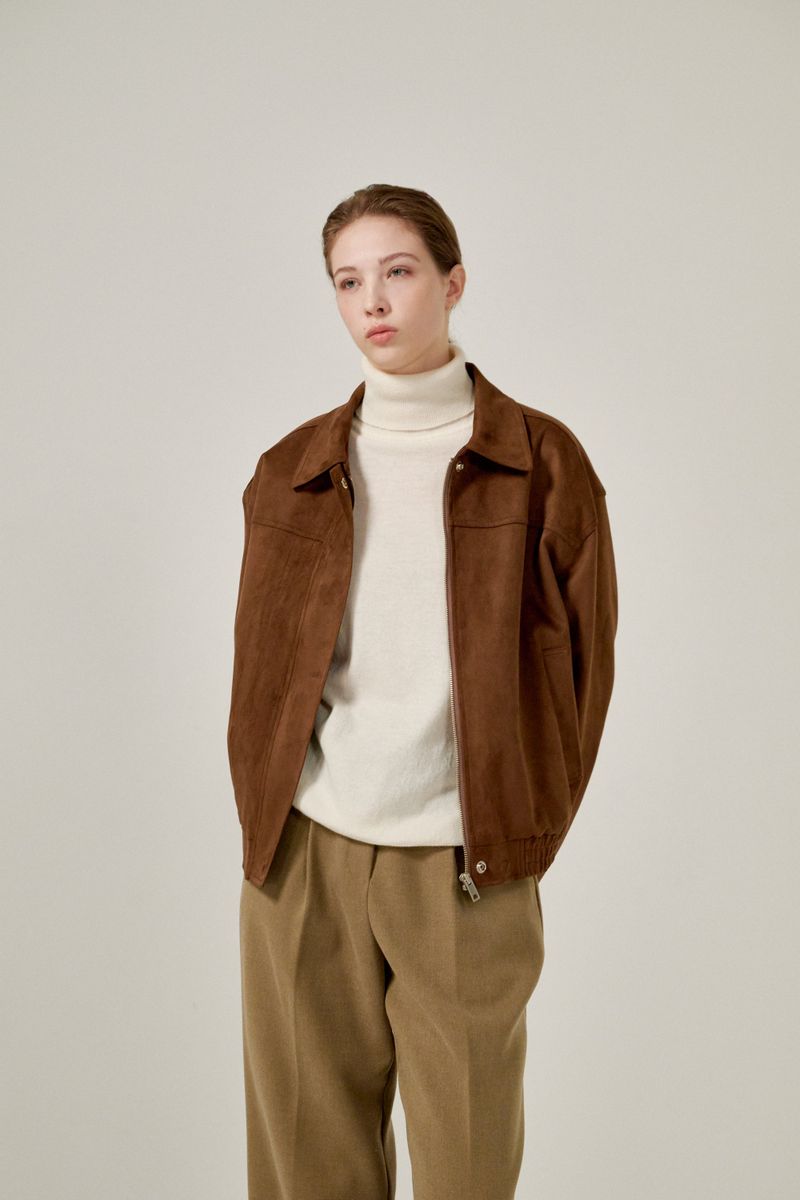 Semi wide pants (Beige)