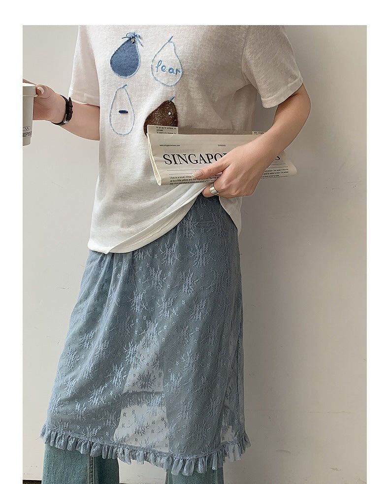 Cute Pear Art Crew Neck T-Shirt