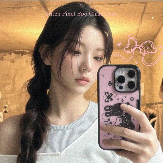 Nineteenfriday（ナインティーンフライデー）の「スティッチ ピクセル ドットMagSafe iPhone Galaxy Case（スマホグッズ/小物）」