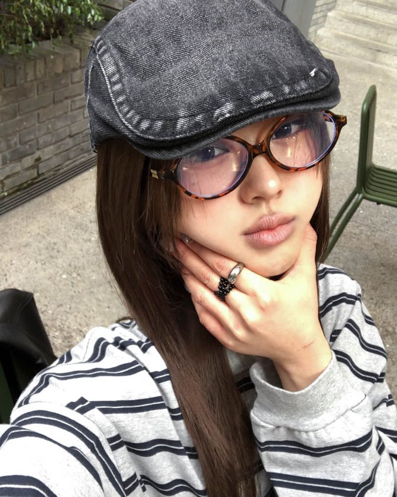 Vintage denim hunting cap