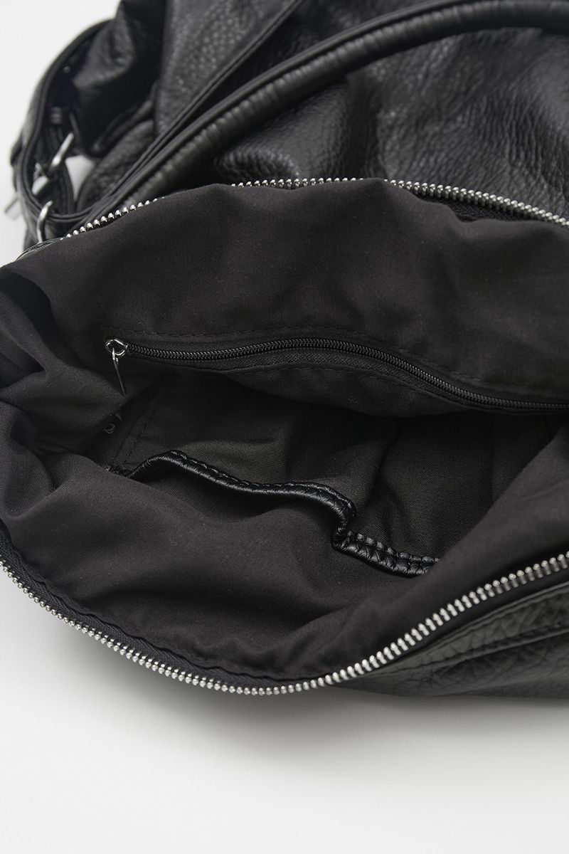 Brim crack leather 2-way bag