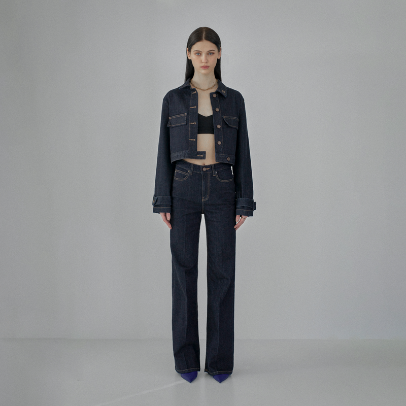 27Y(トゥエンティセブンワイ)の「Classic Flare Denim Black Indigo - YF392(Pants)」