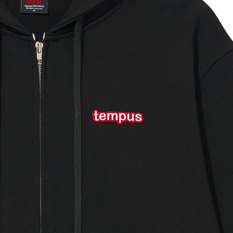 TEMPUS PATCH STANDARD HOOD ZIP-UP [BLACK]