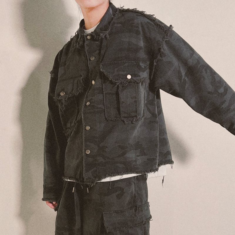 grunge camouflage jacket_charcoal
