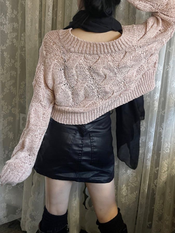 leather rock chic zipper skirt