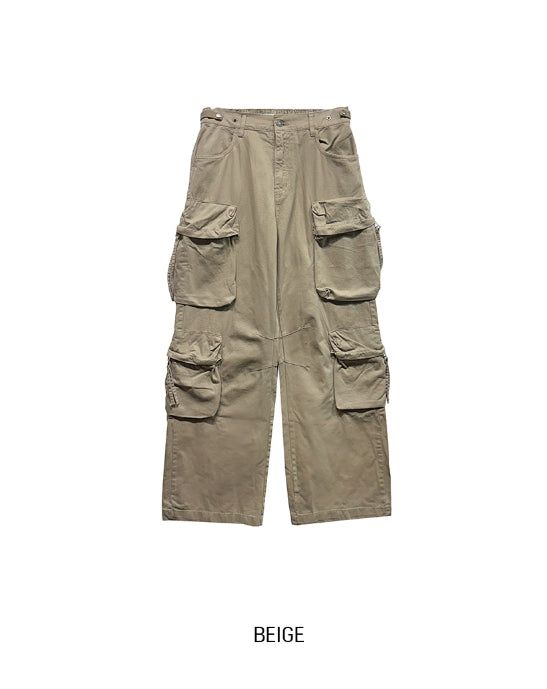 Evan Dyeing Multi Cargo Pants
