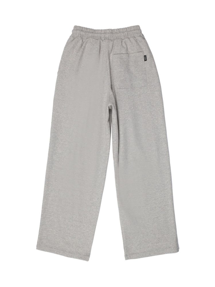 P004 BANDING ONE TUCK SWEAT PANTS_GRAY