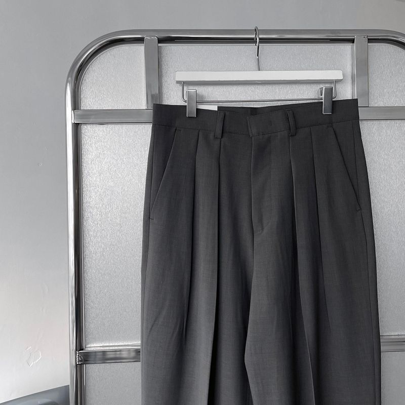 RG reverse two-tuck volume slacks (4 colors)