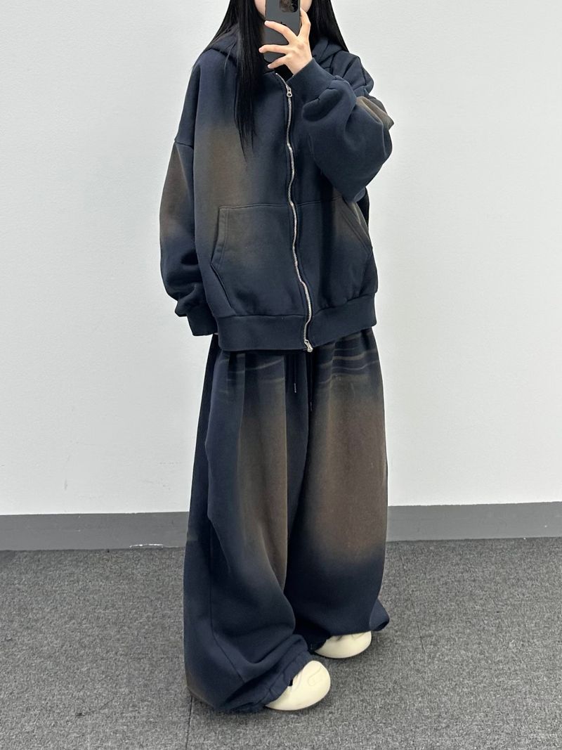 cat brush fleece sweatpants