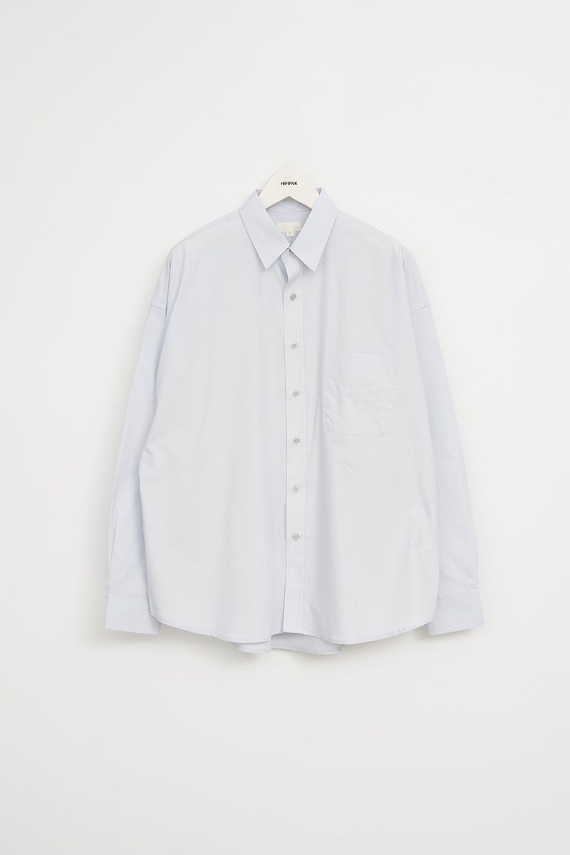 Pima Yarn Oversized Shirt (4color)