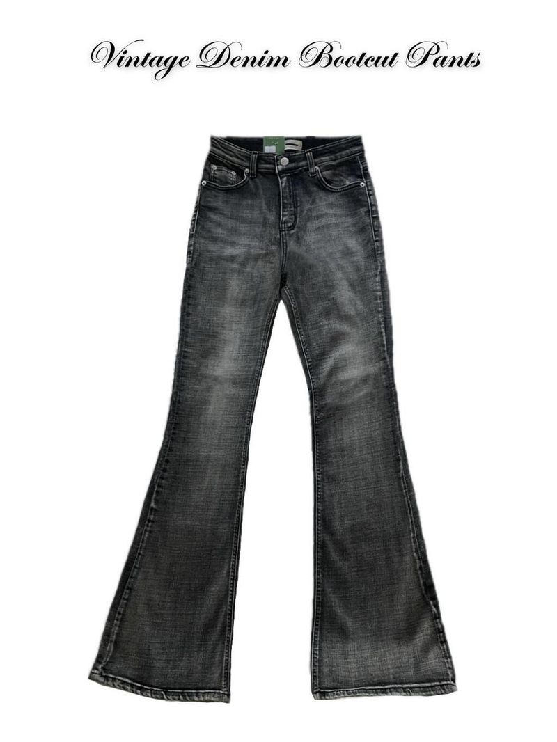 Vintage Denim Bootcut Pants