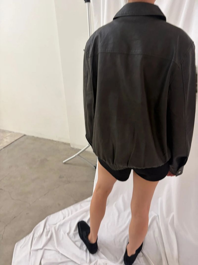 vintage leather jacket