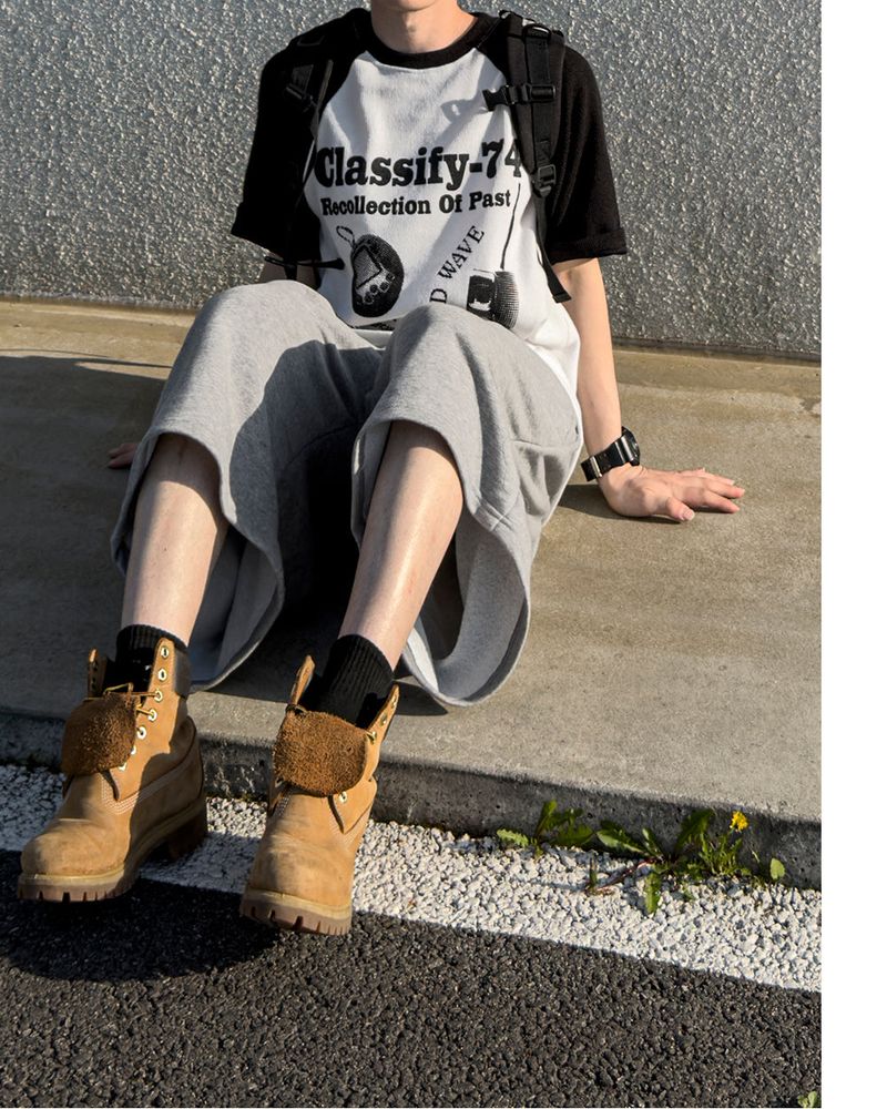 Ragiv Graphic Raglan Knit Short Sleeve