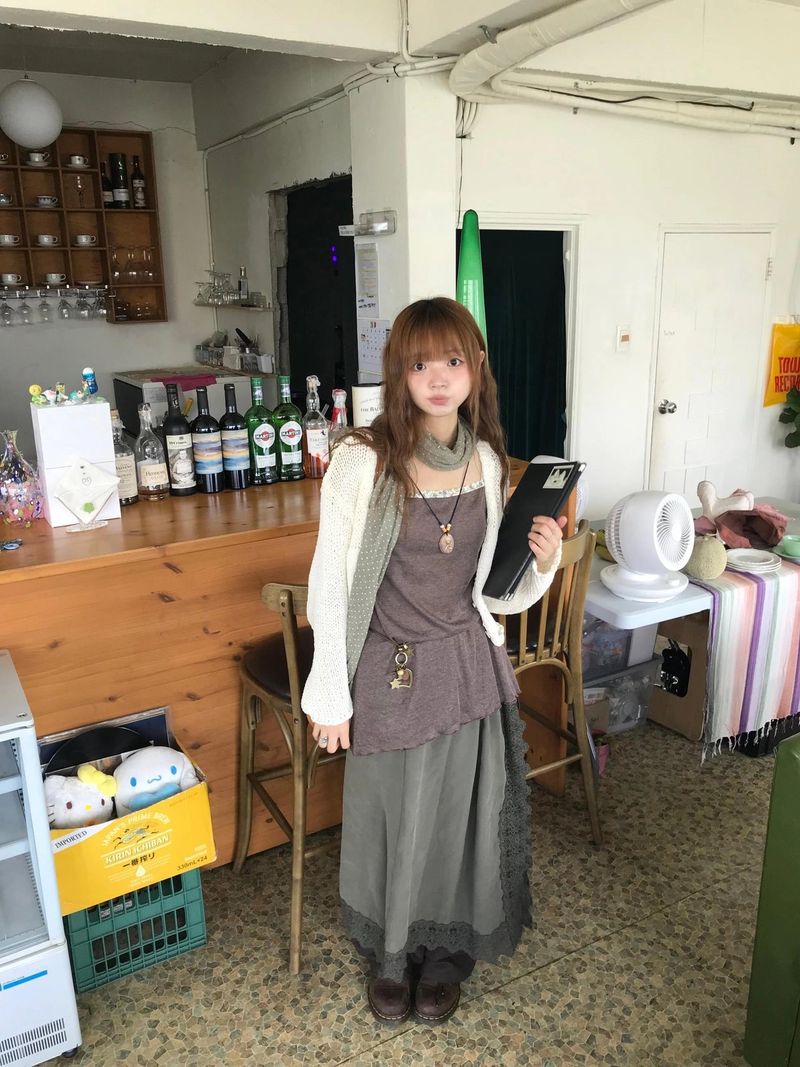 leat knit cardigan