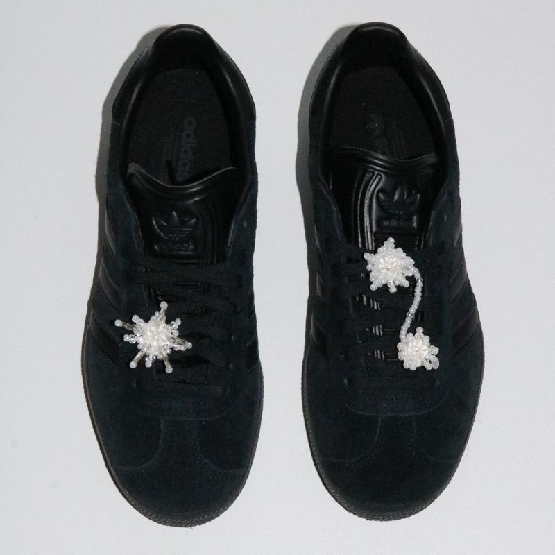 【MADE】snow flower shoe charm (1pcs)