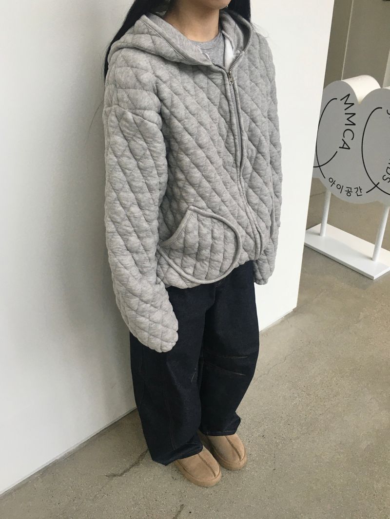 Marron Quilted Jumper (3c)