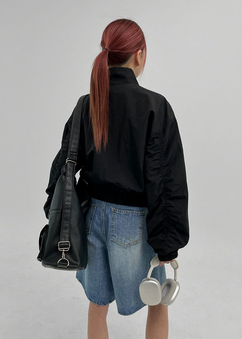 [MADE] Blesson Nylon Crop Jumper