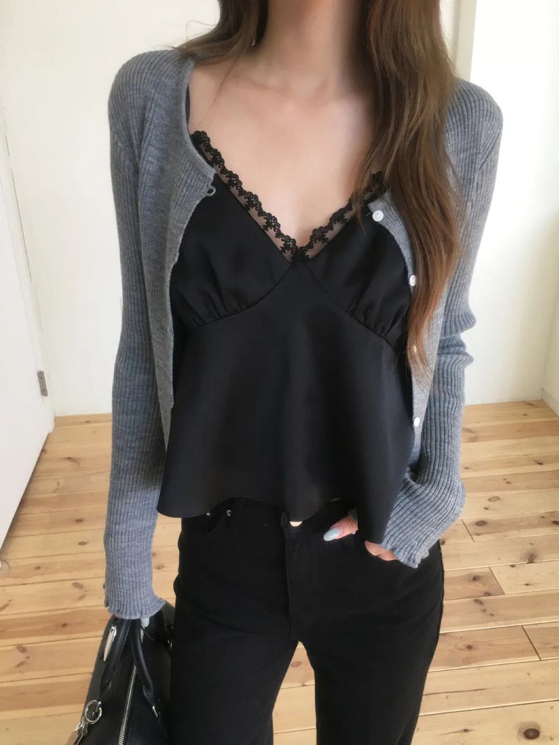Owen frill cardigan