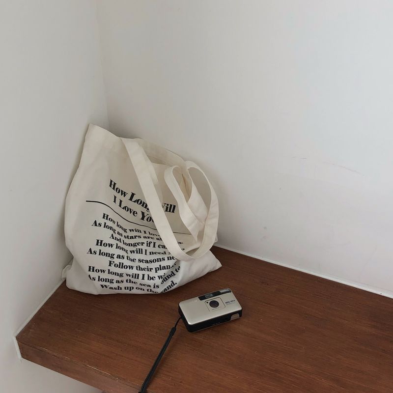 Lettering eco bag