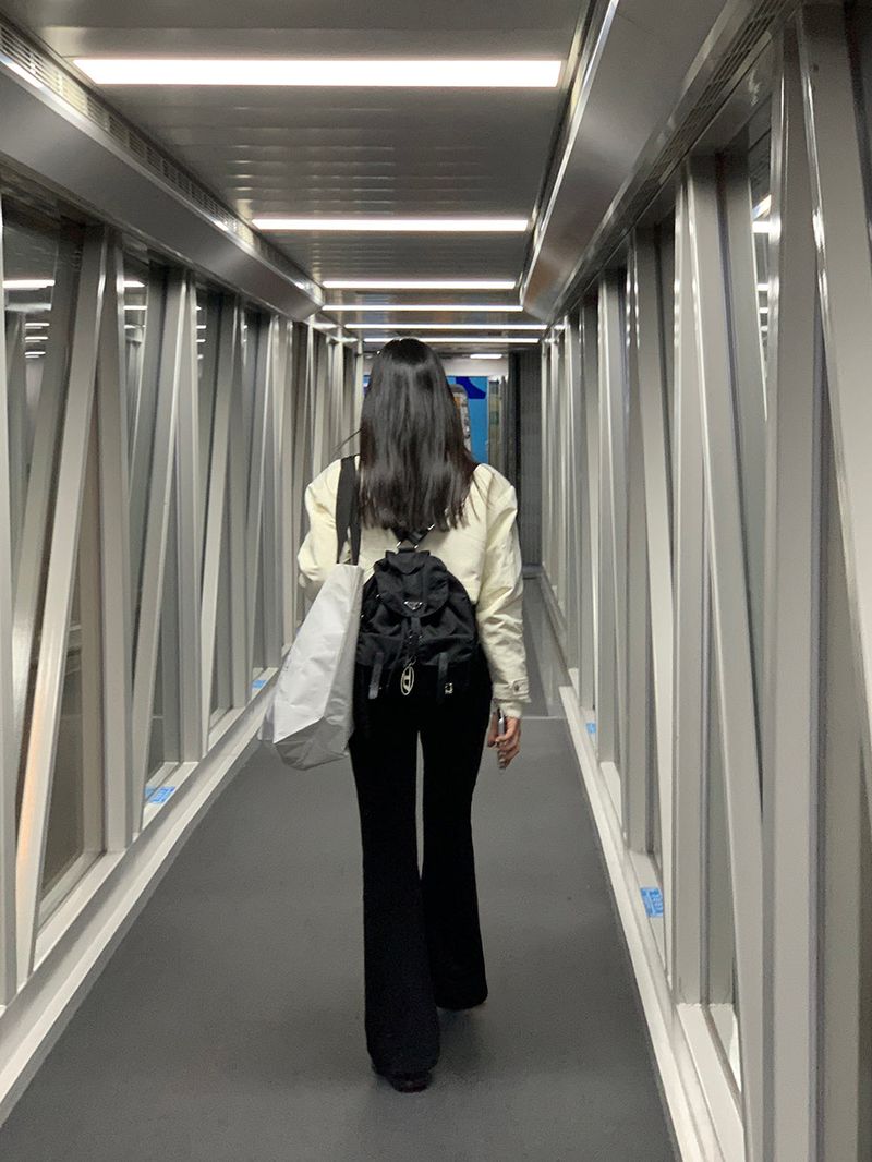 [MADE] Airport long bootcut banding pants -Basic