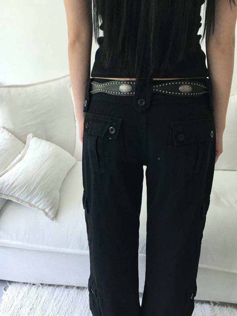 button cargo pants