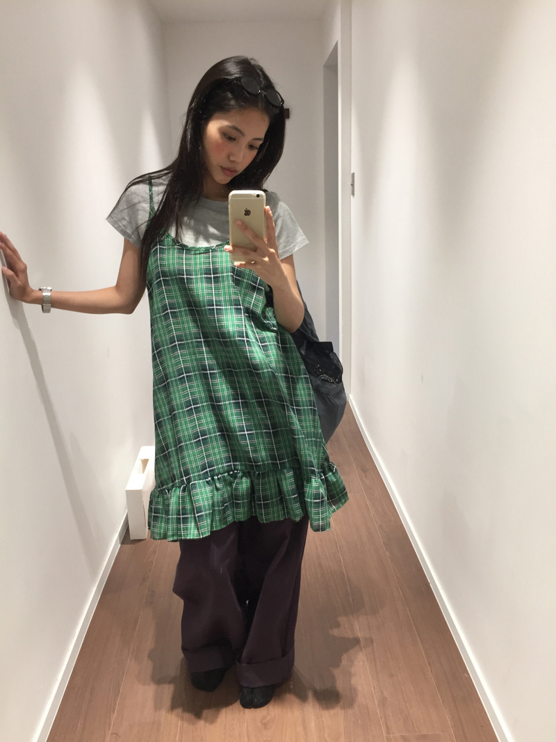 Tartan frill check dress (2color)