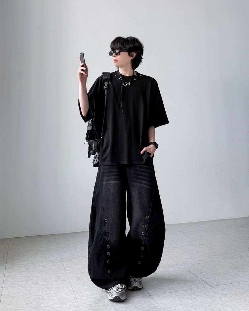 Thor Eyelet Balloon Denim