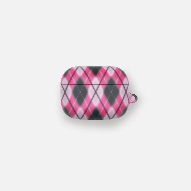 sunvase service(サンベースサービス)の「ARGYLE BLUR CASE_PINK (airpods)(Smartphone Accessories)」
