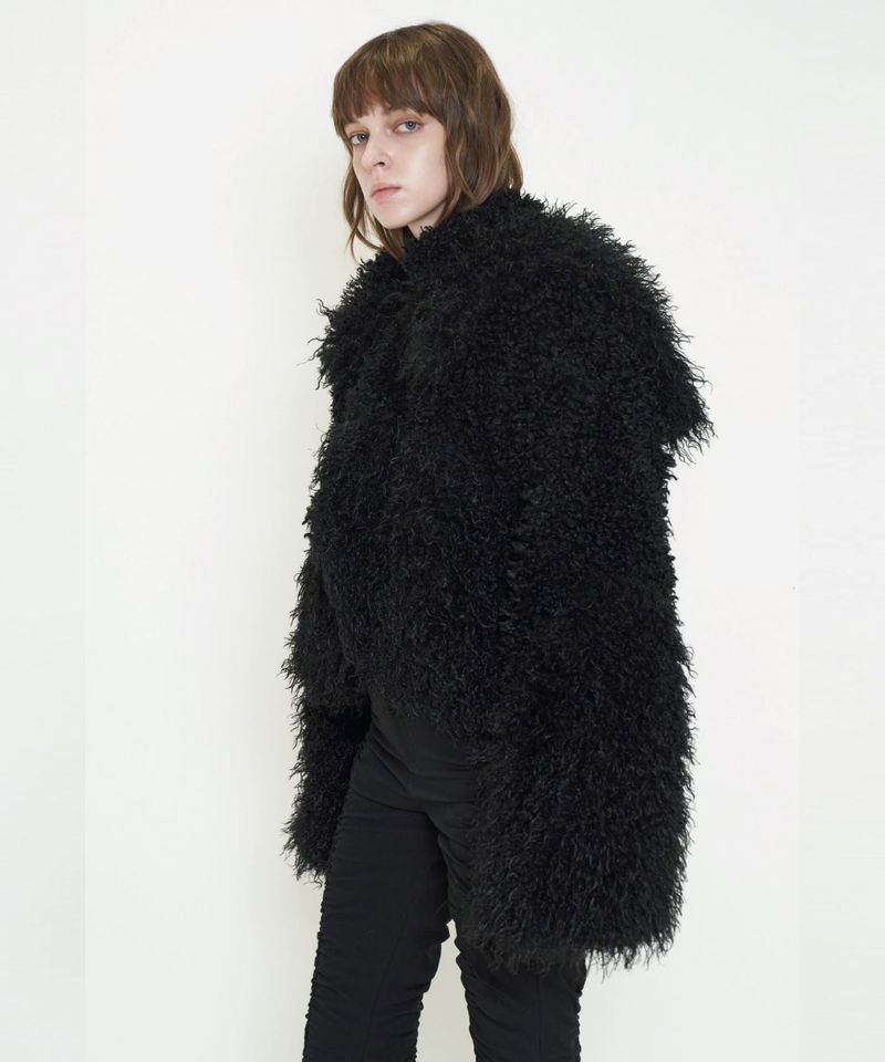 ECO FUR ASYMMETRIC JACKET