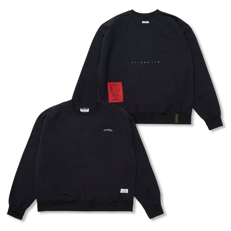 STIGMA(スティグマ)の「Wind Breaker Oversized Crewneck Black(Tops)」
