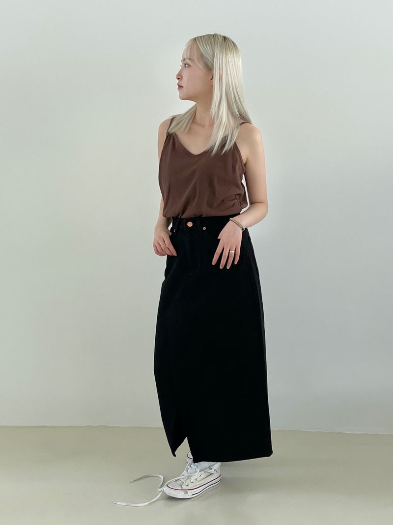 Natural linen sleeveless
