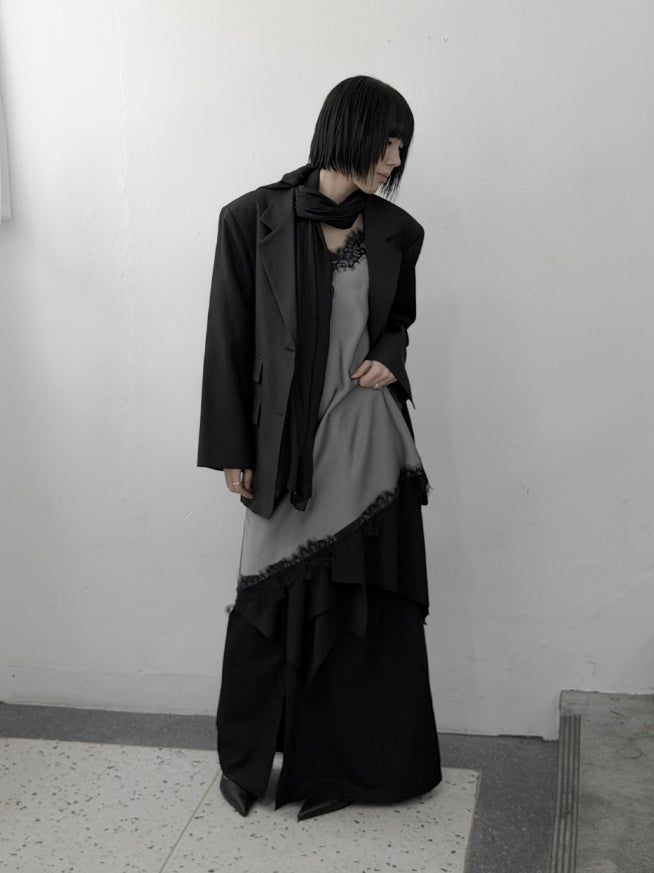 Sherbell Pocket Wrap Layered Skirt