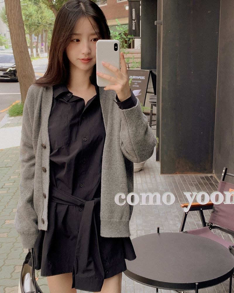 Aden V-knit cardigan