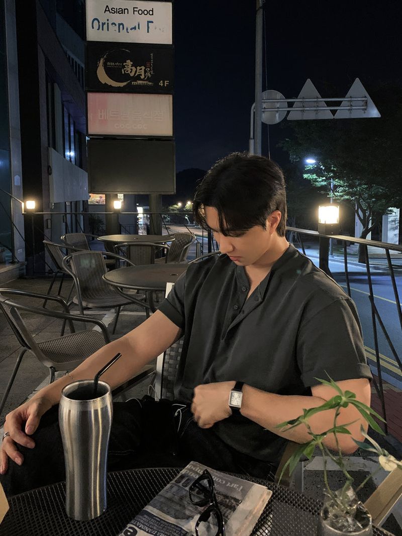 LOOKPLE（ルックプル）の「Look Nade Heritage Aero Cool Pigment Henley Neck Cut Short Sleeve T-Shirt（Tops）」