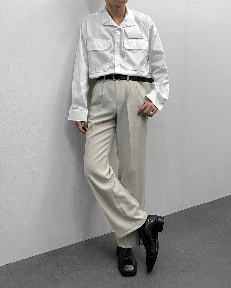 OA Deutsche Two Tuck Wide Slacks (3 colors)