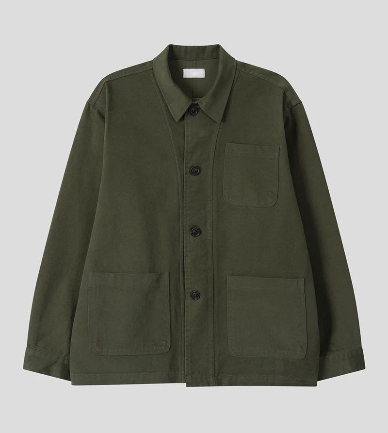 peach work jacket