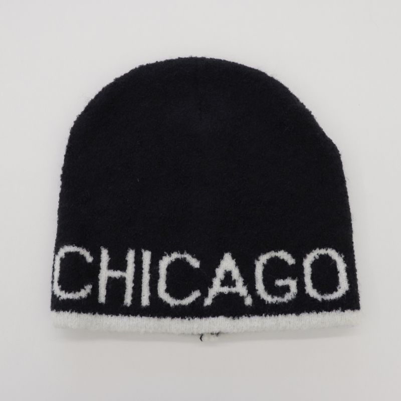 Zeta Lettering Colored Knit Beanie Hat