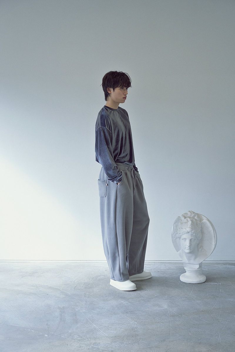 2-LAYER MICRO FLEECE SWEAT PANTS (Gray)