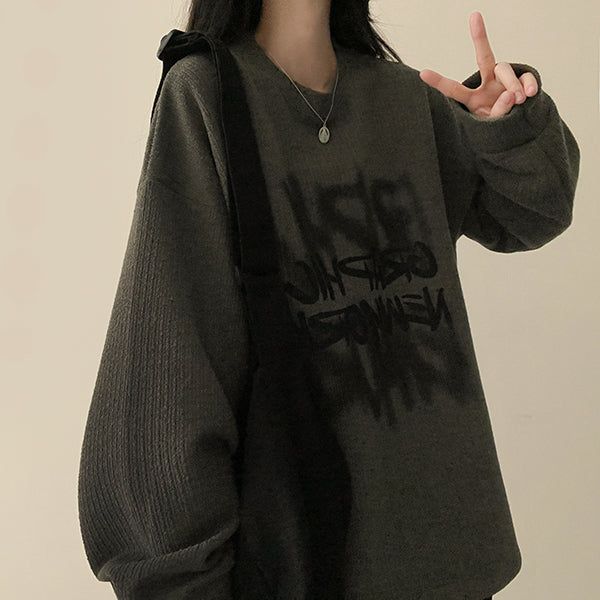 Turney letter string knit sweatshirt