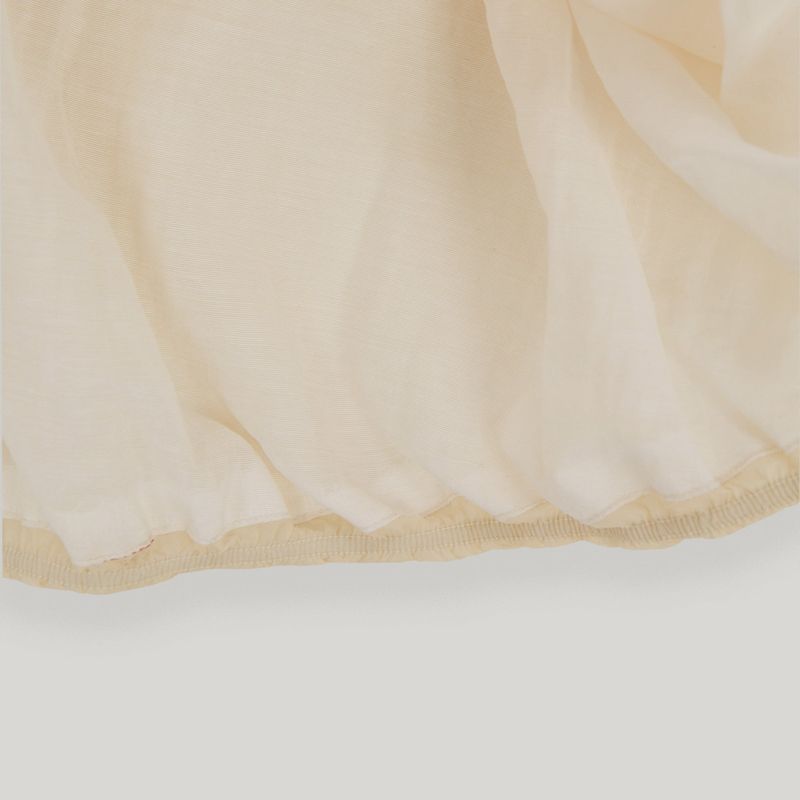 Cream Nylon Pumpkin Skirt