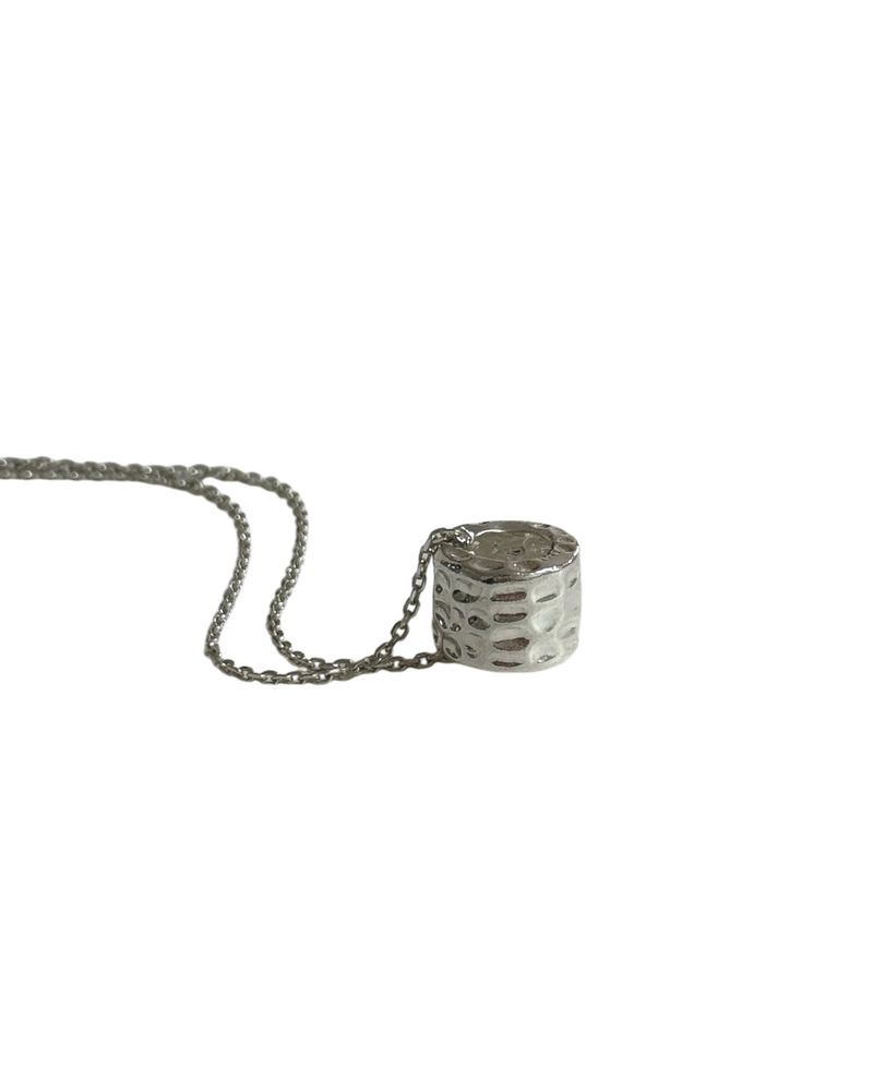 Zen ring necklace (silver)