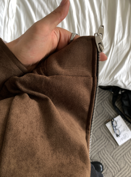 Bias Classic Bias Incision Suede Jacket