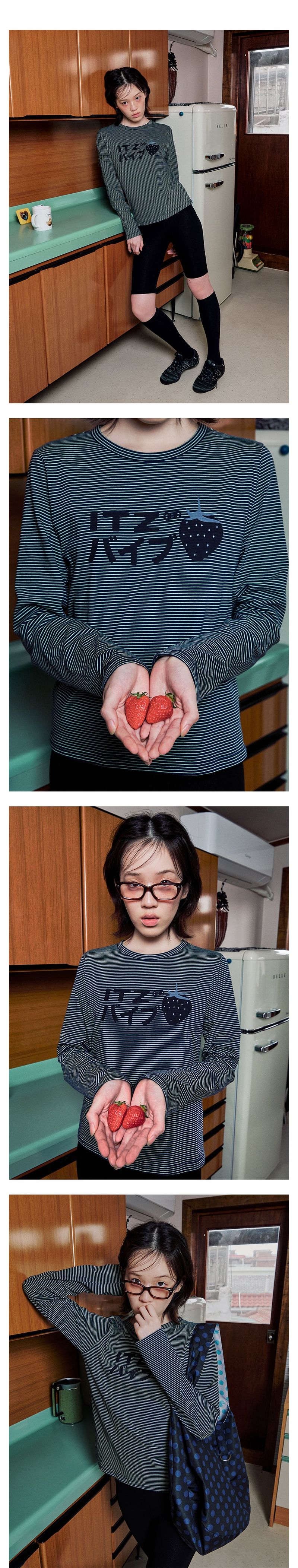 STRAWBERRY LOGO LONG SLIM SLEEVE