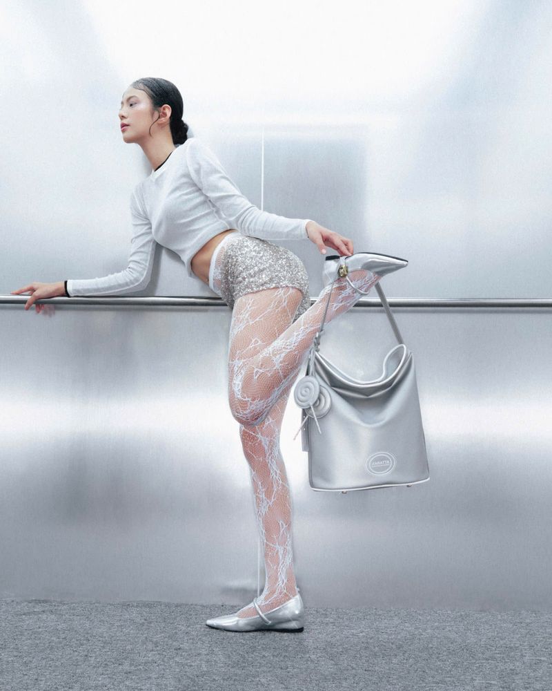 1GET2 BUCKET BAG | SILVER