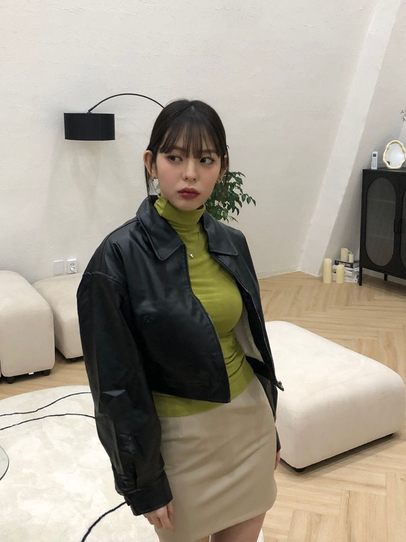 Arco iris(アルコイリス)の「Malo short leather jacket(Jackets/Outerwear)」